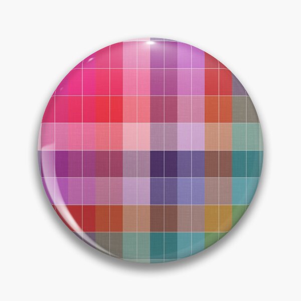 Item preview, Bright Modern Plaid designed and sold by Kelly Dietrich Mandala & Fractal Art.