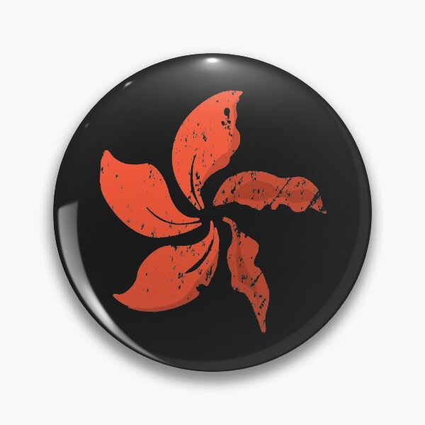 Item preview, Red Wilting Hong Kong Black Bauhinia Flag  designed and sold by sealdesign.