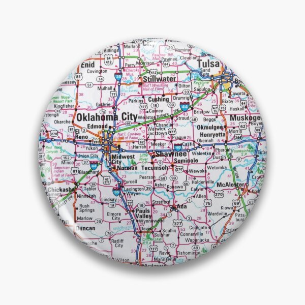 Item preview, Oklahoma Roadmap designed and sold by Havocgirl.