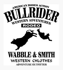 Bullriding Photographic Print