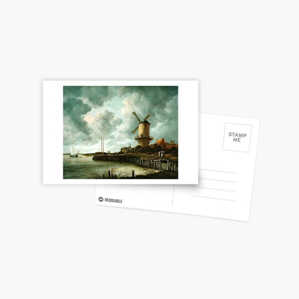Aperçu de l'œuvre Moulin à Wijk bij Duurstede, par Jacob Isaacksz van Ruisdael, vers 1668-1670 créée et vendue par Irina Polyanskaya.