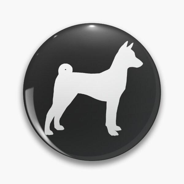 Item preview, White Basenji Silhouette(s) designed and sold by Jenn Inashvili.