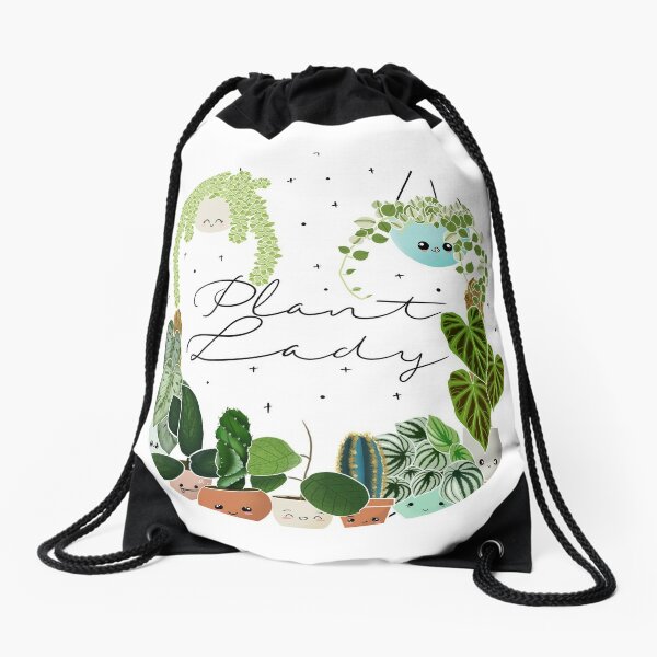 Plant Lady Drawstring Bag