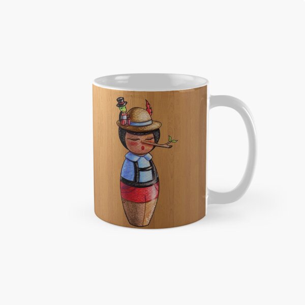 Item preview, Kokeshi Pinocchio and Jiminy Cricket designed and sold by Pendientera.