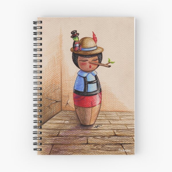 Item preview, Kokeshi Pinocchio and Jiminy Cricket designed and sold by Pendientera.
