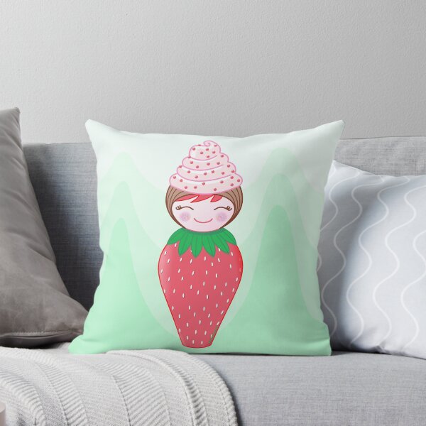 Item preview, Kokeshi Strawberry cupcake designed and sold by Pendientera.