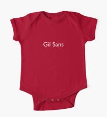 Gil Sans (white) One Piece - Short Sleeve