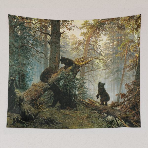 Item preview, Morning in a Pine Forest, by Ivan Shishkin, 1889 designed and sold by Irina Polyanskaya.