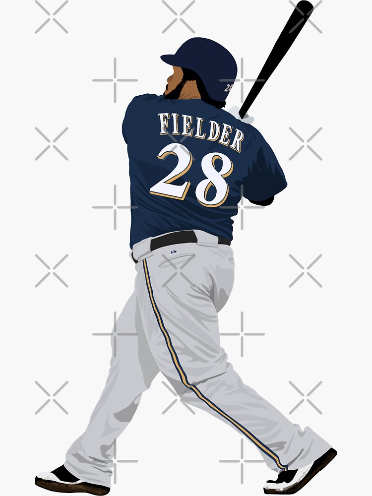 Christian Yelich Drawing Kiss-cut Stickers 