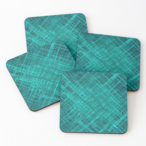 Item preview, Random Diagonal Line Pattern (Teal) designed and sold by Lyle Hatch.