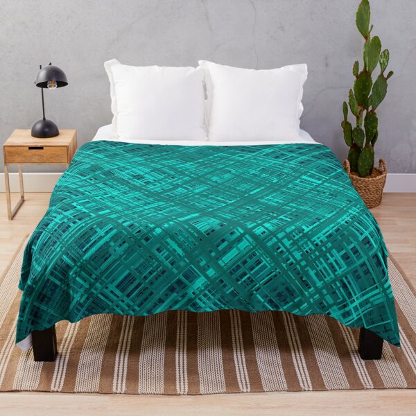 Item preview, Random Diagonal Line Pattern (Teal) designed and sold by Lyle Hatch.