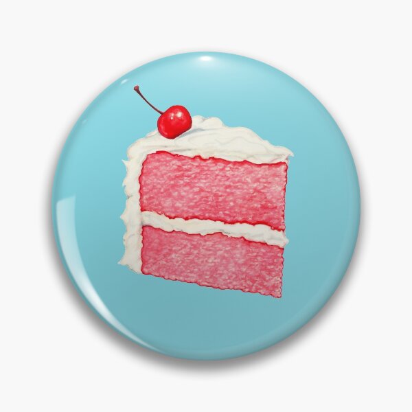Item preview, Cherry Cake Slice Pattern - Blue designed and sold by Kelly  Gilleran.
