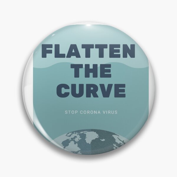 Item preview, Flatten the curve (blue) designed and sold by appexsos.