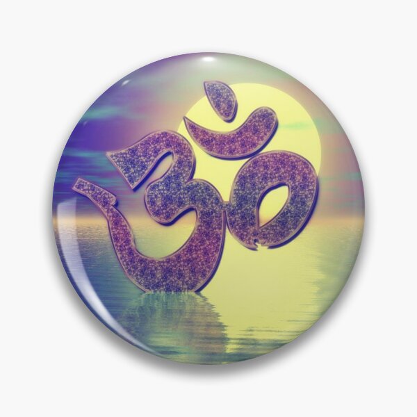 Item preview, Om sign at full moon designed and sold by harietteh.