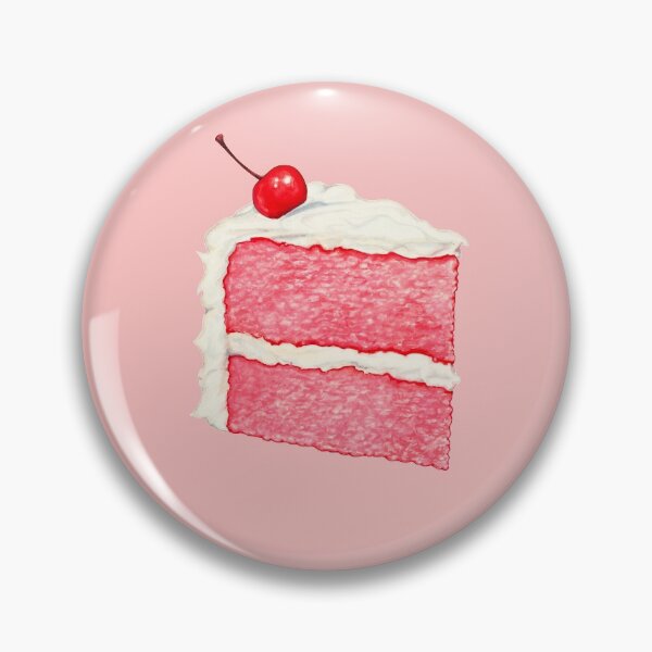 Item preview, Cherry Cake Slice Pattern - Pink designed and sold by Kelly  Gilleran.