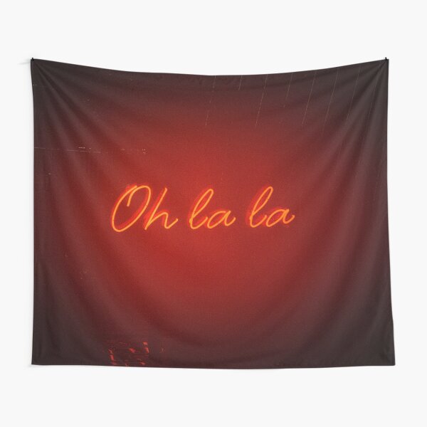 Red Oh La La Light Tapestry