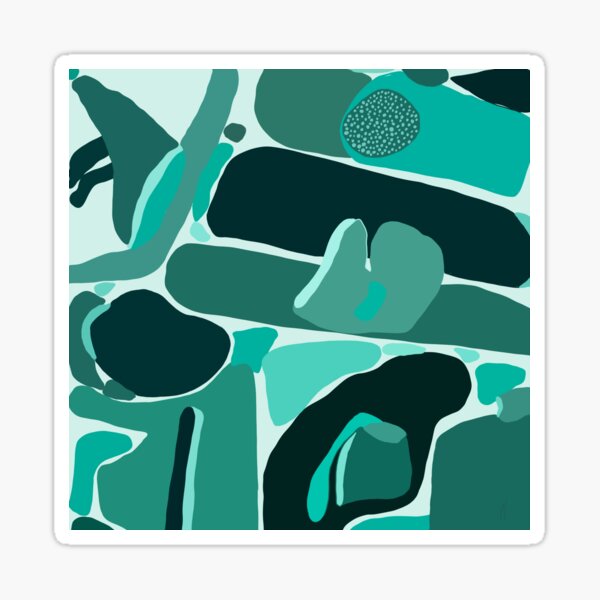 ‘Sheltering In Love’ Peace and Calm Minimalist Art | Wilsar Sticker