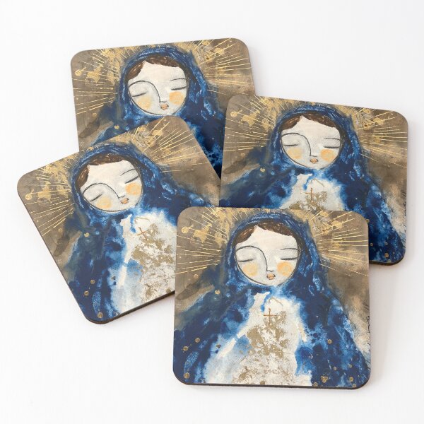 Little Virgin Mary Coasters (Set of 4)