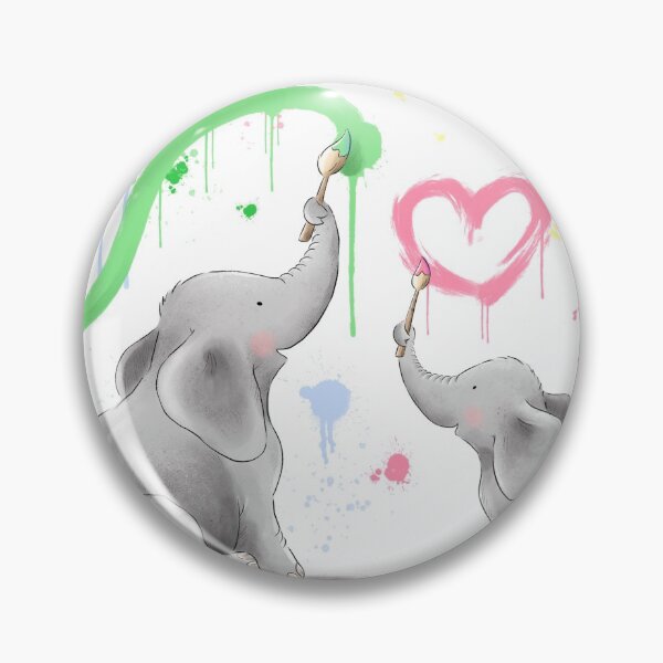 Item preview, Cute elephants painting illustration  designed and sold by Whimsicolourart.
