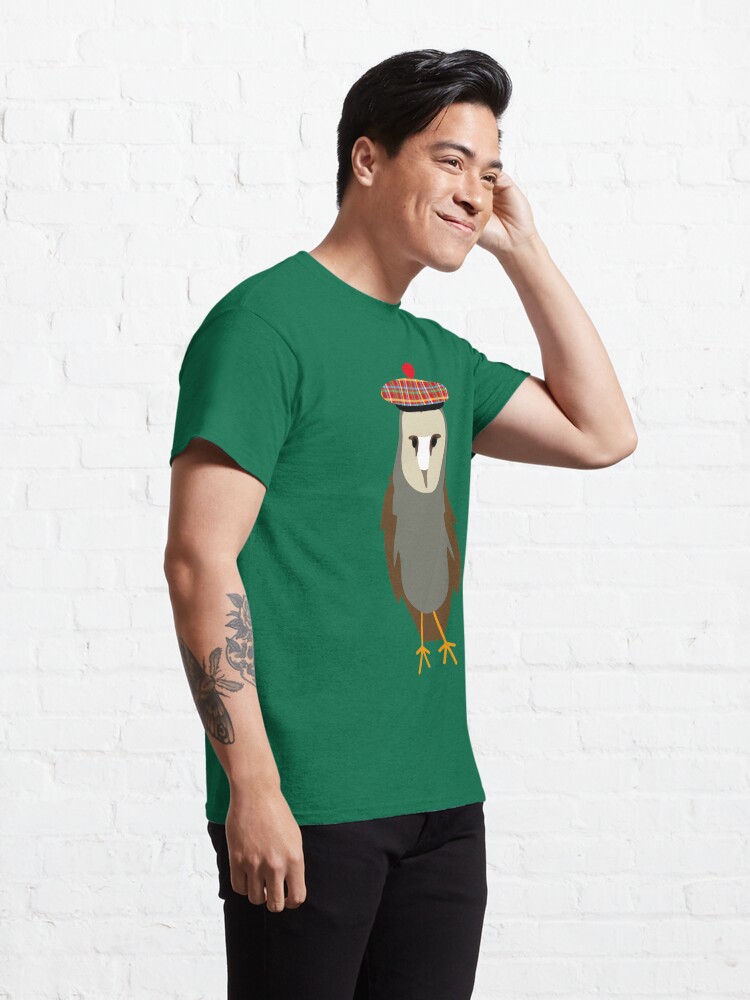 Alternate view of NDVH Owl Wearing a Tam o'Shanter Classic T-Shirt
