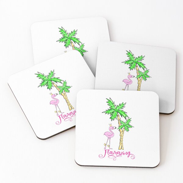 Item preview, Flamazing - Flamingo Palm Trees designed and sold by Meliafroggy.