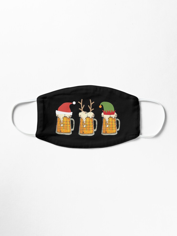 Alternate view of Christmas Beer Mugs Santa Elf Reindeer Drinking Gift Mask
