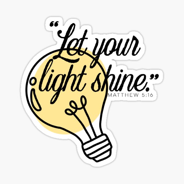 Matthew 5:16 Sticker