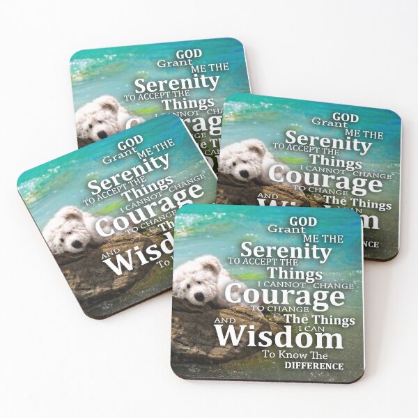 Item preview, Adorable Teddy Bear Serenity Prayer - Sharon Cummings designed and sold by Sharon Cummings Art.