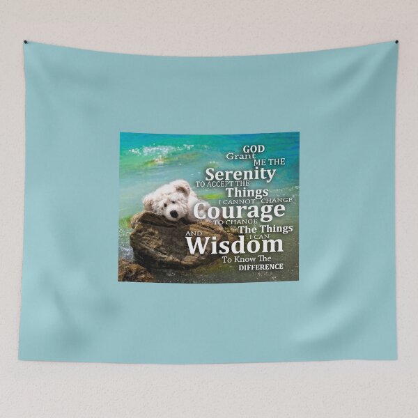 Item preview, Adorable Teddy Bear Serenity Prayer - Sharon Cummings designed and sold by Sharon Cummings Art.
