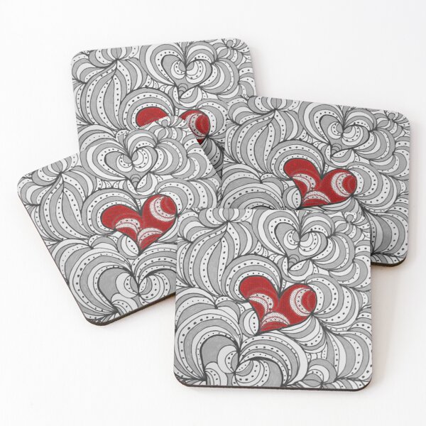 Item preview, Intense mosaic heart in a see of gray designed and sold by ckylin.