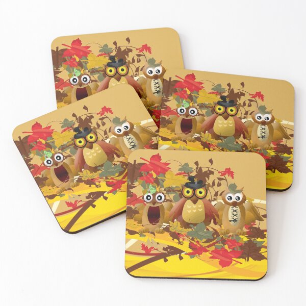 Item preview, 3 owls in autumn designed and sold by harietteh.