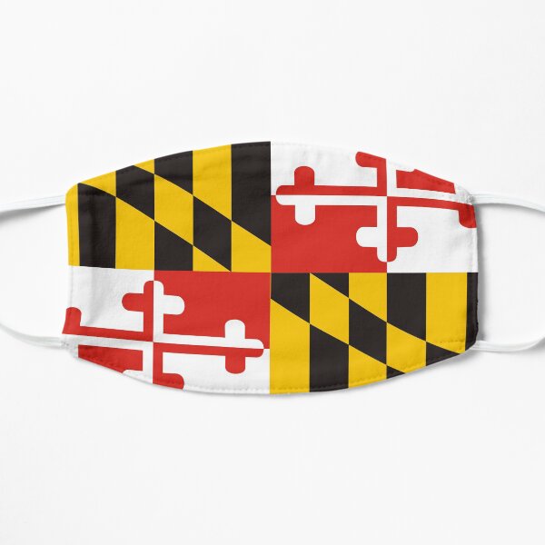 maryland state flag Mask