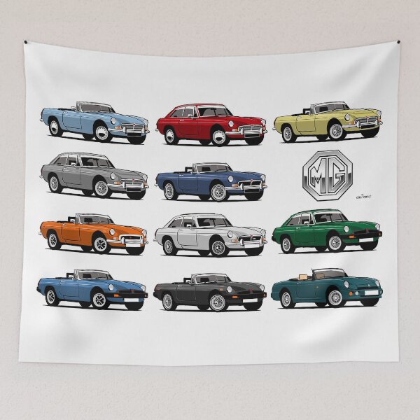 Item preview, MGB, MGC and RV8 evolution designed and sold by car2oonz.