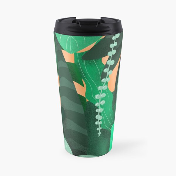 Green Foliage Travel Mug
