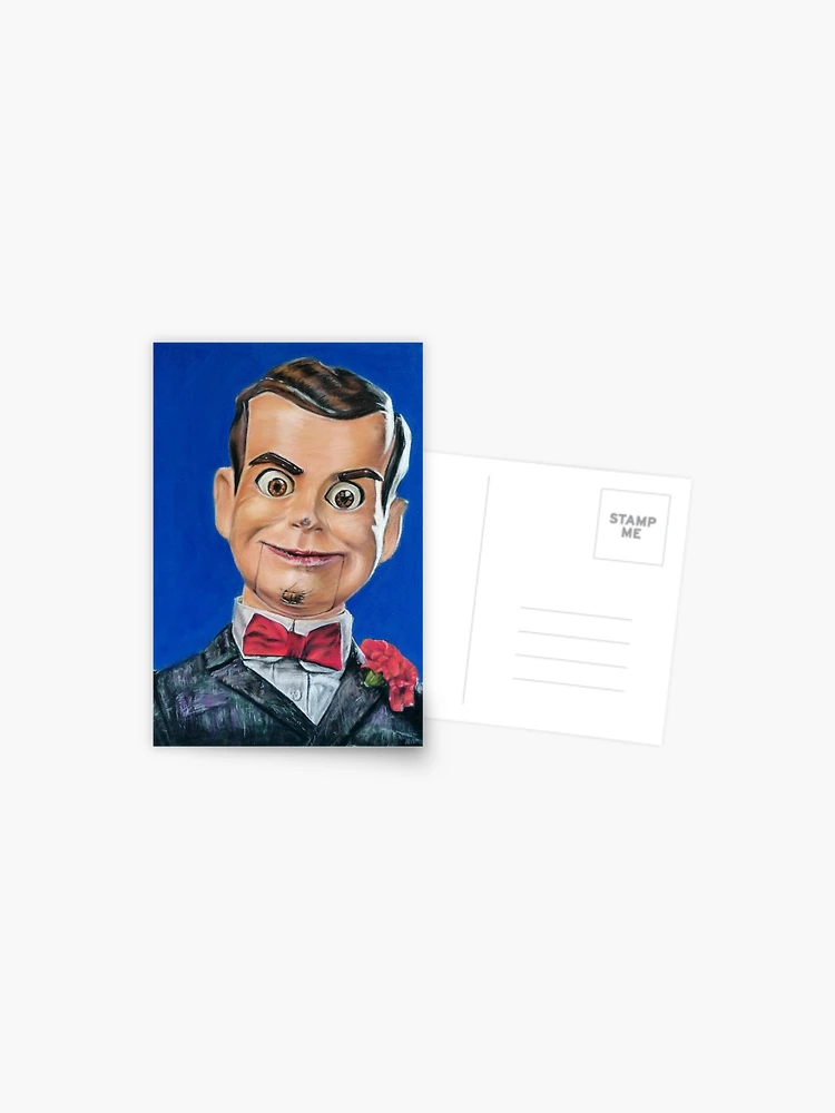 Spooky Goosebumps Ventriloquist Dummy Postcard for Sale by ArtbyPriscilla