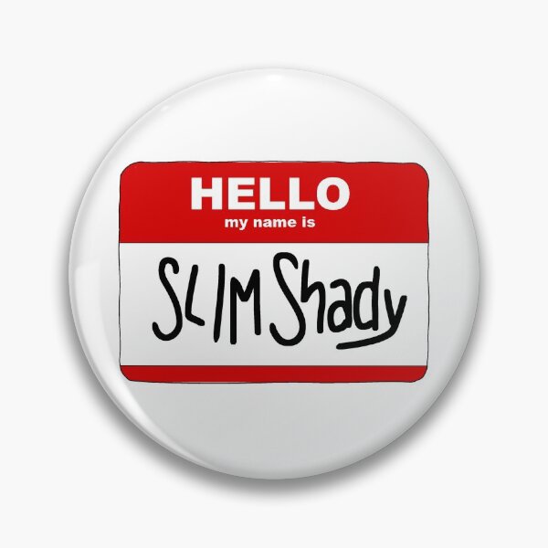 Item preview, hello my name is slim shady  designed and sold by cool stickerz.