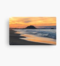 sunset at the Mount Canvas Print
