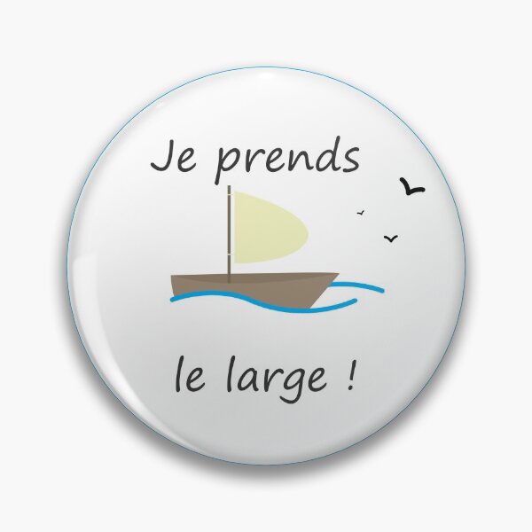 Je prends le large ! Badge