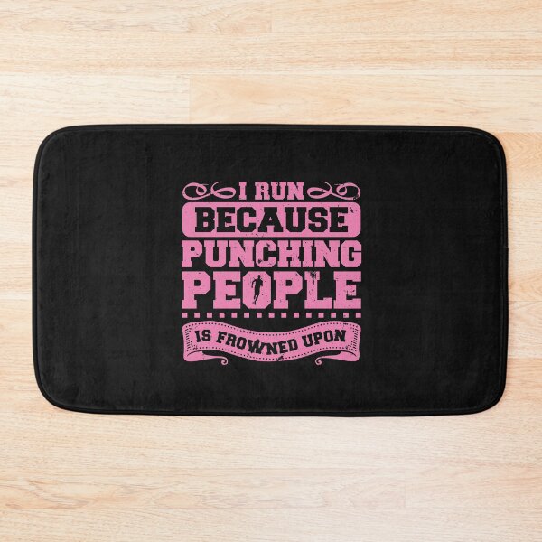 Item preview, I Run Because Punching People is Frowned Upon designed and sold by friendlyspoon.