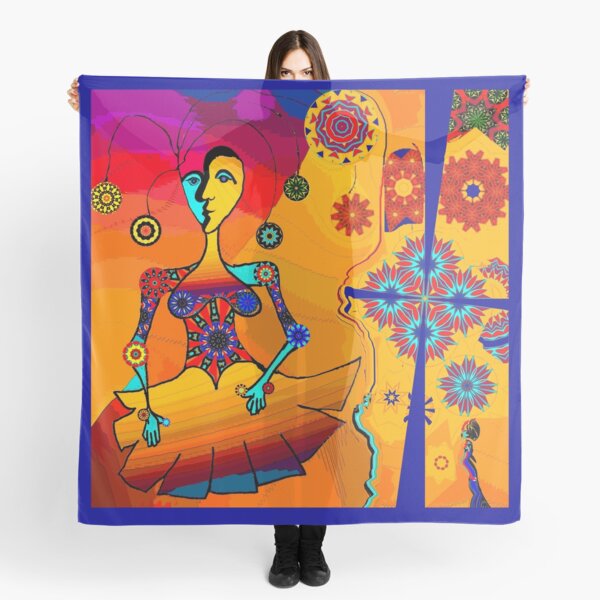 Girl With Kaleidoscope Eyes Scarf