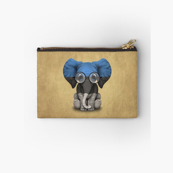 Item preview, Baby Elephant with Glasses and Estonian Flag designed and sold by JeffBartels.