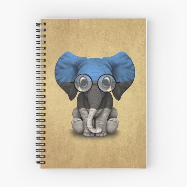 Item preview, Baby Elephant with Glasses and Estonian Flag designed and sold by JeffBartels.