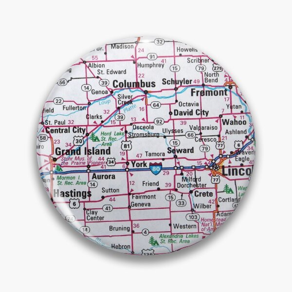 Item preview, Hoja de ruta de Nebraska designed and sold by Havocgirl.