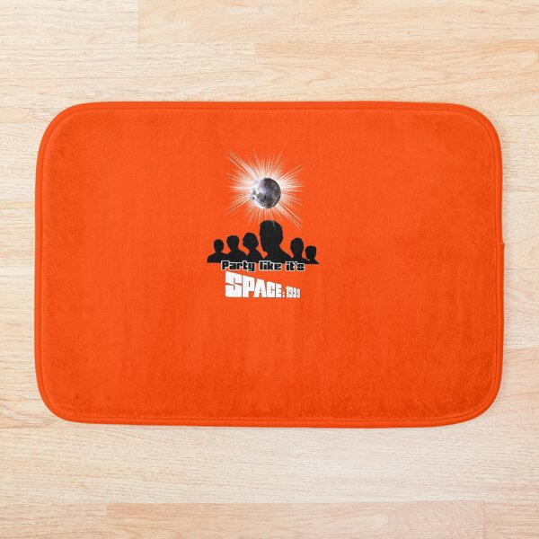 PARTY LIKE IT'S SPACE: 1999 ORANGE Bath Mat