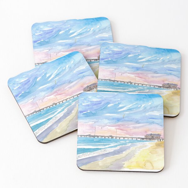 Item preview, Outer Banks Pier At Nags Head At Sunset designed and sold by artshop77.