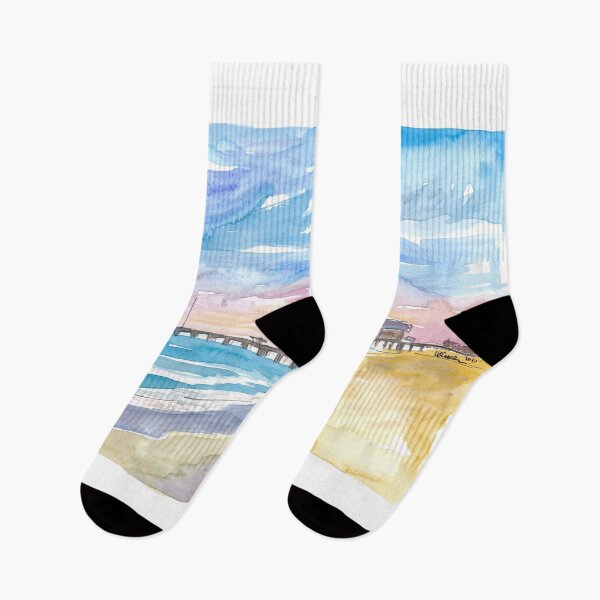 Item preview, Outer Banks Pier At Nags Head At Sunset designed and sold by artshop77.