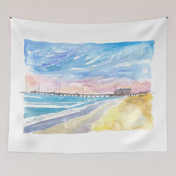 Item preview, Outer Banks Pier At Nags Head At Sunset designed and sold by artshop77.