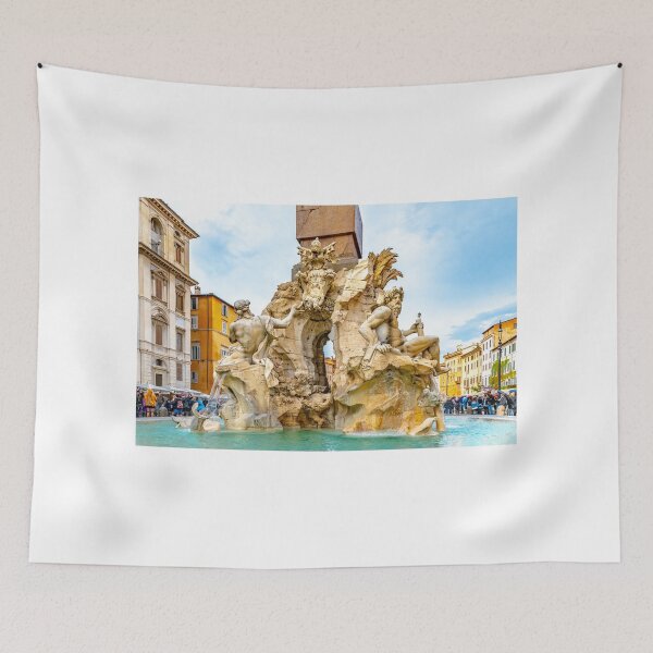 Item preview, Fountain of Four Rivers (Fontana dei Quattro Fiumi) in Piazza Navona, Rome, Italy designed and sold by debbieannpowell.