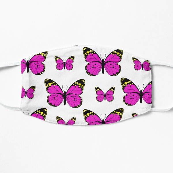 Pink Butterflies are dreaming of Springtime Mask