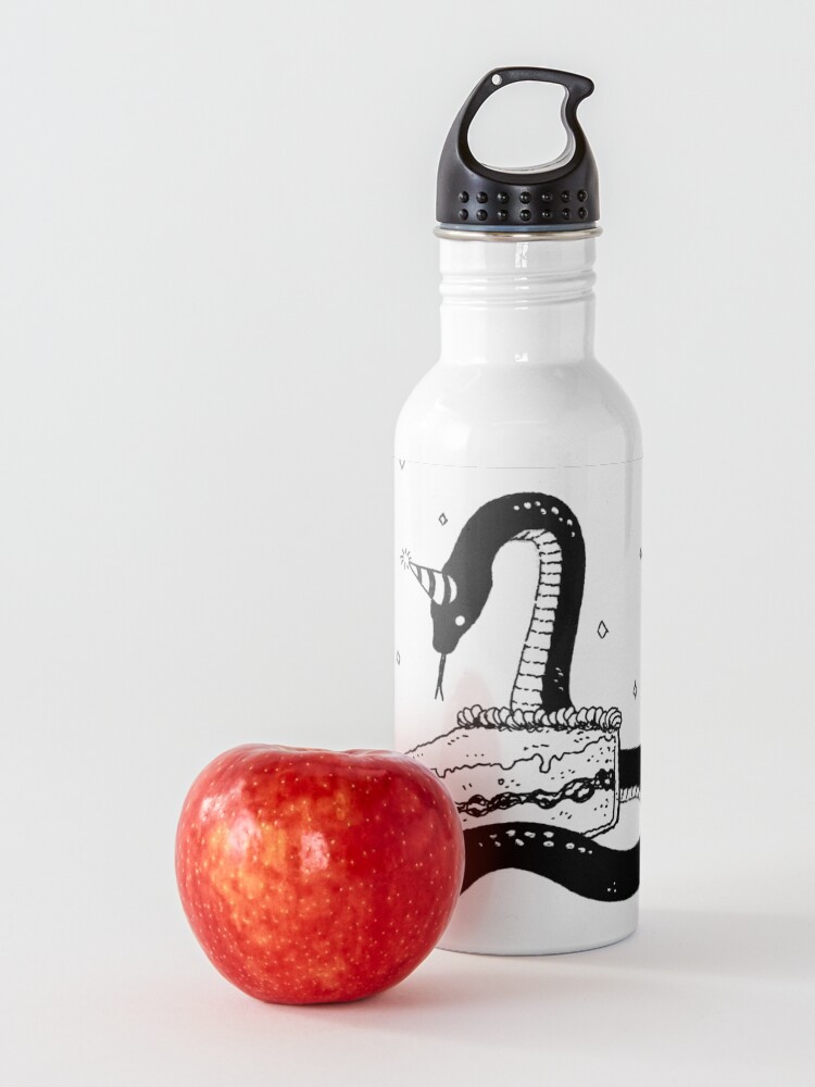 Alternate view of cakesnake Water Bottle